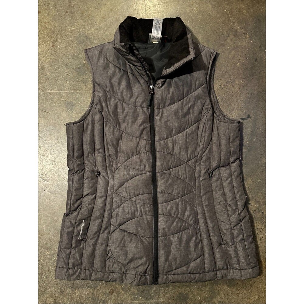 Champion C9 Golf Vest Womens Small Gray Lightweight Quilted Zip Up